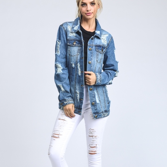 THE JULIA DISTRESSED JACKET - Picture 8 of 8